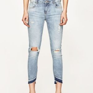ZARA Mid-rise Jeans: Blue, US 8,10,12/EUR 40,42.44